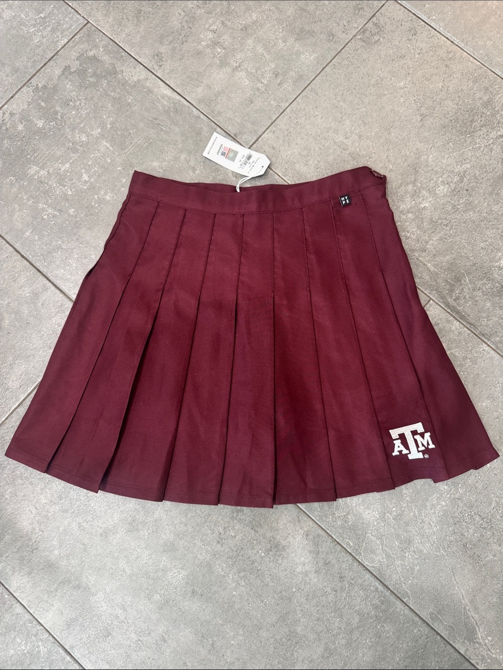 Texas A&M Maroon Pleated Skater Skirt